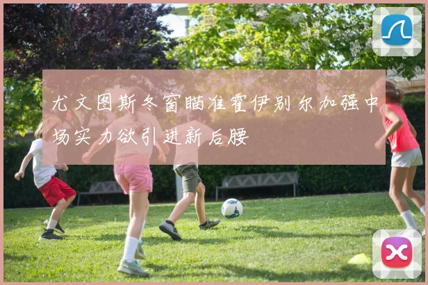 尤文图斯冬窗瞄准霍伊别尔加强中场实力欲引进新后腰