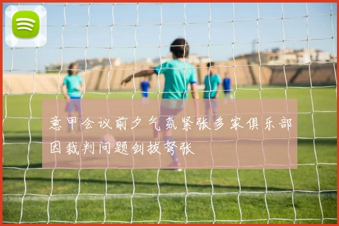 意甲会议前夕气氛紧张多家俱乐部因裁判问题剑拔弩张